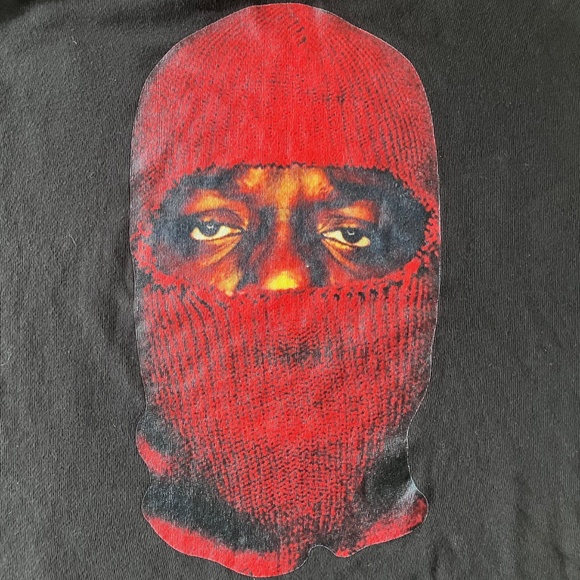 RARE! R13 Distressed Sleeveless Biggie Notorious B.I.G. Hoodie L XL - Picture 3 of 6